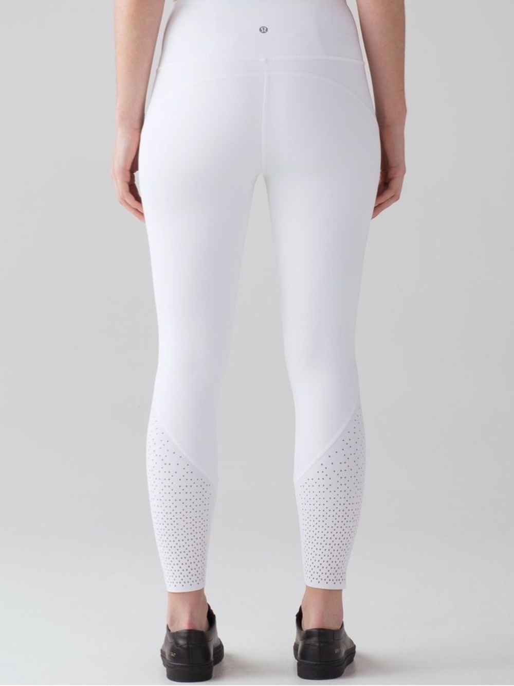 Lululemon Anew Tight White High-Rise Women's leggings with Perforated Lower 2